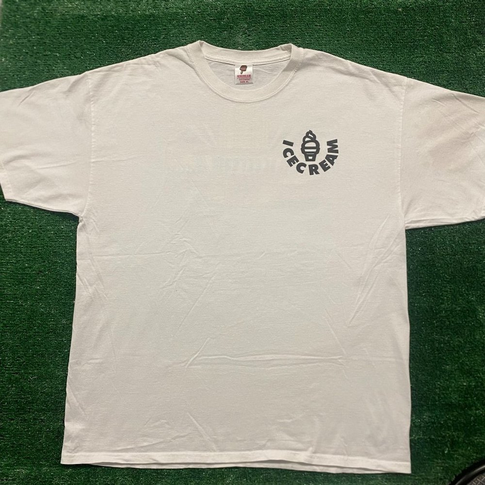 Vintage Y2K BBC Icecream Diner Logo Baggy Drill Skater Tee
